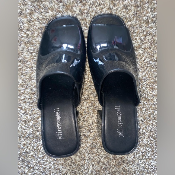 Jeffrey Campbell Black Mules - Picture 2 of 4
